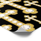 Übergänge mit 12 Imitaten Diamanten - Poster (Ecke)