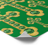 Übergänge mit 12 Imitaten Emeralds - Poster (Ecke)