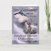 Übergangs-Diakonat-Ordination Glückwunsch Karte (Vorderseite)
