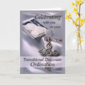 Übergangs-Diakonat-Ordination Glückwunsch Karte (Gelbe Blume)