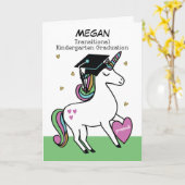 Übergangs-Kindergarten-Abschluss Glückwunsch Karte (Gelbe Blume)