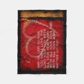 Übergeben aller Matthew-22:37 Scripture-Foto-Kunst Fleecedecke (Vorderseite)
