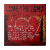 Übergeben aller Matthew-22:37 Scripture-Foto-Kunst Fliese (Vorderseite)