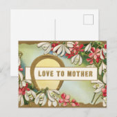 Übergeben an Mutter Horseshos Blume Postkarte (Vorne/Hinten)