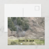 Übergeben der grünen Postkarte (Vorne/Hinten)