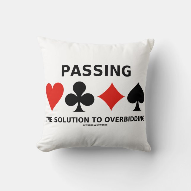 Übergeben der Lösung zur Überbietung von Bridge-Ra Kissen (Vorderseite)