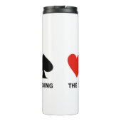 Übergeben der Lösung zur Überbietung von Bridge-Ra Thermosbecher (Rückseite)