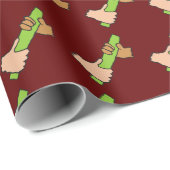 Übergeben des Batons Geschenkpapier (Rolleneckpunkt)