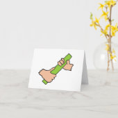 Übergeben des Batons Karte (Gelbe Blume)