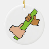 Übergeben des Batons Keramik Ornament (Hinten)