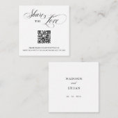 Übergeben des Liebe-QR-Code-Fotos einfügen Begleitkarte (Vorne/Hinten)