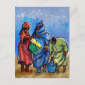 Übergeben des Worts Postkarte (Vorderseite)