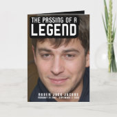 Übergeben einer Legende Beerdigung-Service-Program Programm (Vorderseite)