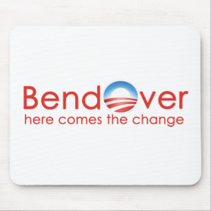 Übergeben für Barack-Obama-Veränderung Mousepad