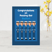 Übergeben Glückwunsch an die britische Marine Uni Karte (Gelbe Blume)