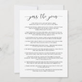 Übergeben Sie das Gedicht Brautparty Einladung (Vorderseite)