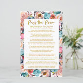 Übergeben Sie das Gedicht Duwer Game, Brautparty G (Stehend Vorderseite)