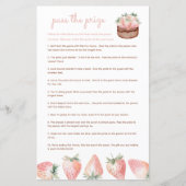 Übergeben Sie das preisgekrönte Baby-Duschspiel (Vorderseite)