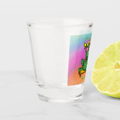 Übergeben Sie den Sonnenschirm Schnapsglas (Links)