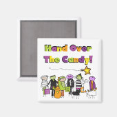 Übergeben Sie die kandy Halloween-Hemden und Gesch Magnet (Vorderseite/Rückseite)