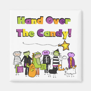 Übergeben Sie die kandy Halloween-Hemden und Gesch Magnet