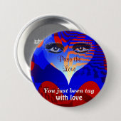 Übergeben Sie die Liebe_ Button (Vorne & Hinten)