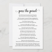 Übergeben Sie die Parcel Party Game Card Einladung (Vorderseite)