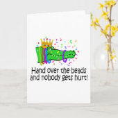 Übergeben Sie die Perlen Karte (Gelbe Blume)