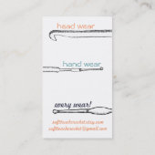 Übergeben Sie gezeichneten verdrehten Visitenkarte (Rückseite)