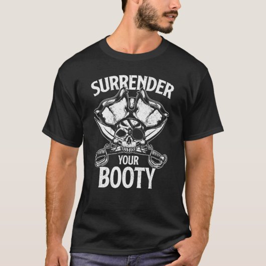 Übergeben Sie Ihren Hintern Pirate Skull Kostüm Jo T-Shirt (Vorderseite)