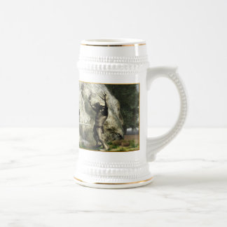 Übergeben Sie oder die, mächtiger Feind Bierglas