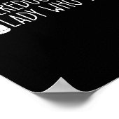 übergebildete Katze Lady Poster (Ecke)