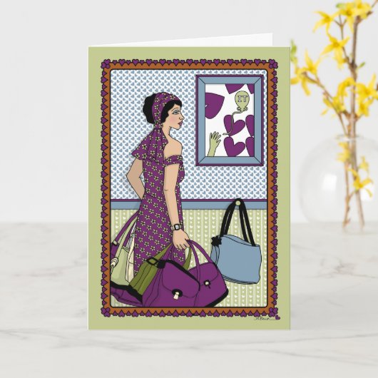 Übergepäck_A_Begrüßung Karte (Gelbe Blume)