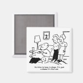 Übergewicht Untauglich Übergewichtige Mann versuch Magnet (Vorderseite/Rückseite)