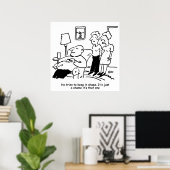 Übergewicht Untauglich Übergewichtige Mann versuch Poster (Heimbüro)