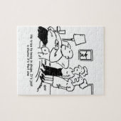 Übergewichtig Untauglich Übergewichtiger Mann Beha Puzzle (Horizontal)