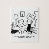 Übergewichtig Untauglich Übergewichtiger Mann Beha Puzzle (Vertikal)