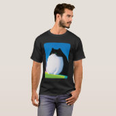 Übergewichtige Katze Meme T-Shirt (Vorne ganz)