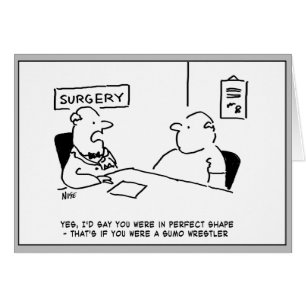 Übergewichtsstörung Sumo Cartoon