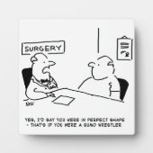 Übergewichtsstörung Sumo Cartoon Fotoplatte (Vorderseite)