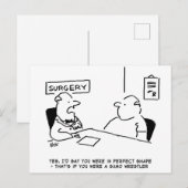 Übergewichtsstörung Sumo Cartoon Postkarte (Vorne/Hinten)