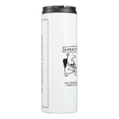 Übergewichtsstörung Sumo Cartoon Thermosbecher (Rückseite)