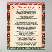 Übergib das Preisausschreiben hässliches Sweatshir Poster (Vorne)