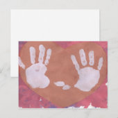 übergibt Postkarte (Vorne/Hinten)