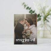 Überglückliche Weihnachtsankündigung Postkarte (Stehend Vorderseite)