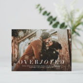 Überglücklicher Urlaub Save the Date Fotokarte (Stehend Vorderseite)