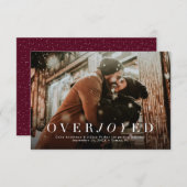 Überglücklicher Urlaub Save the Date Fotokarte (Vorne/Hinten)