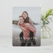 Überglückter Urlaub mit Foto Save the Date (Stehend Vorderseite)