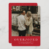 Überglückter vertikaler Urlaub Save the Date (Vorne/Hinten)