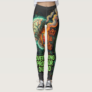 Übergreifender Prozessor-Überlastungs-Witzige-Tech Leggings